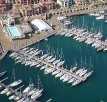 Barche a vela
esposte a Trieste